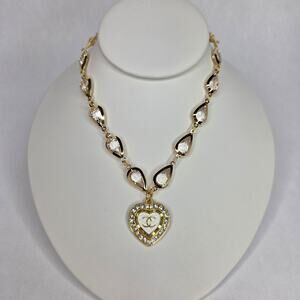 Idlewild Jewelry Co Couture Authentic Chanel Vintage Charm Crystal Necklace NEW